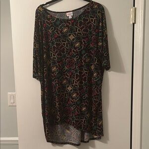 Multicolor Abstract Tunic Dress